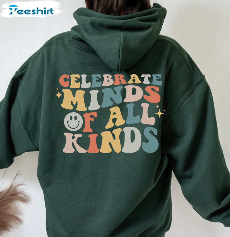 Celebrate Minds Of All Kinds Vintage Shirt, Autism Awareness Unisex Hoodie Tee Tops