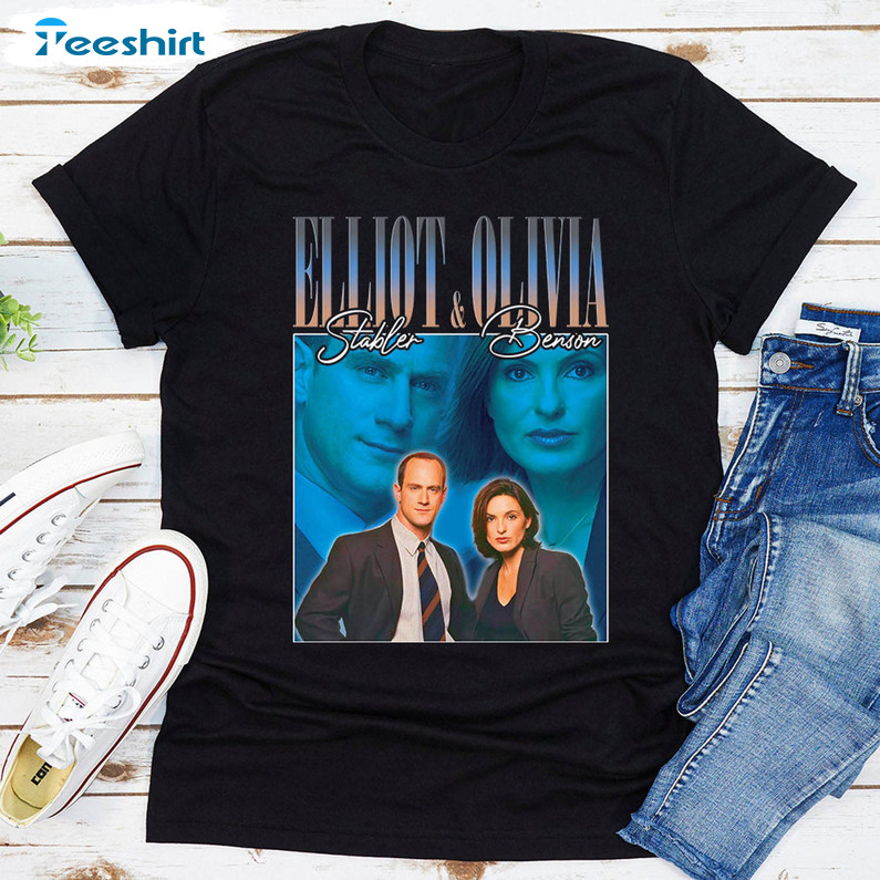 Law And Order Trendy Shirt, Elliot Stabler And Olivia Benson Unisex T-shirt Long Sleeve