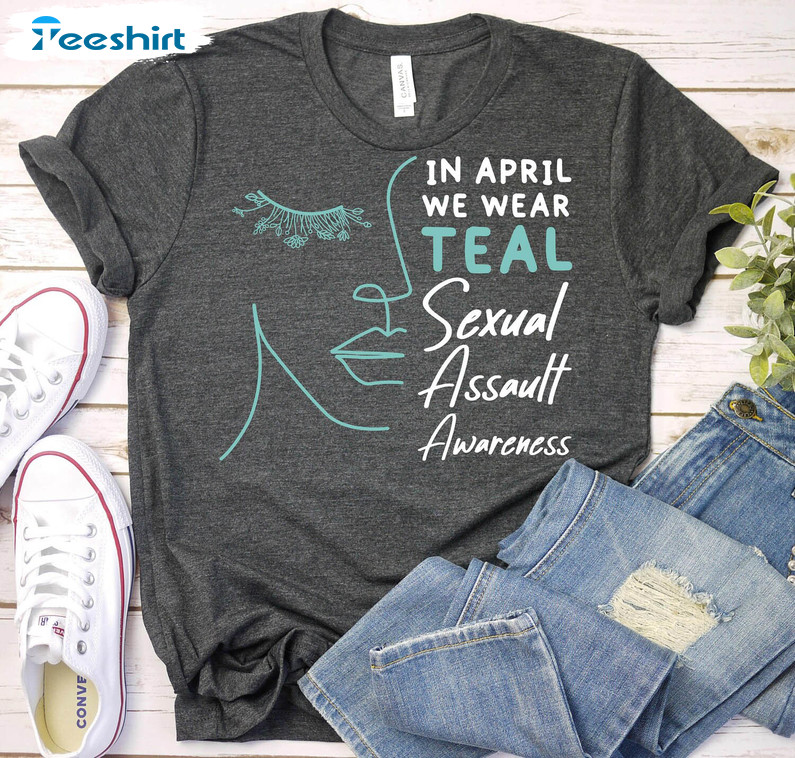 Sexual Assault Awareness Trendy Shirt, Sexual Assault Support Crewneck Sweater