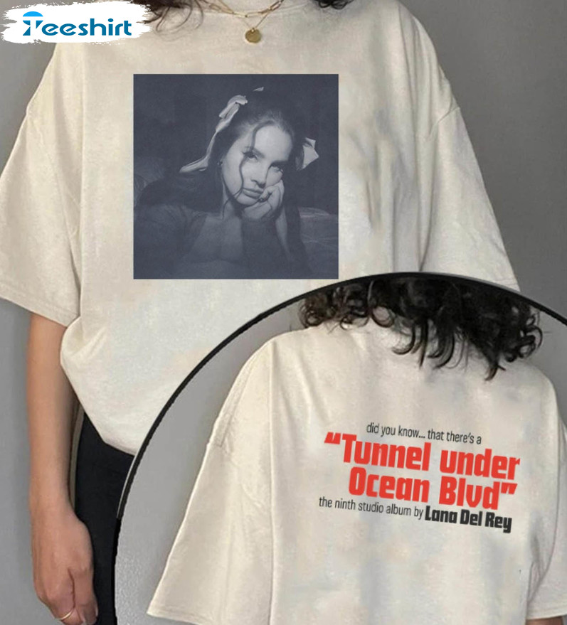 Under Ocean Blvd Shirt, Lana Del Rey Trending T-shirt Crewneck