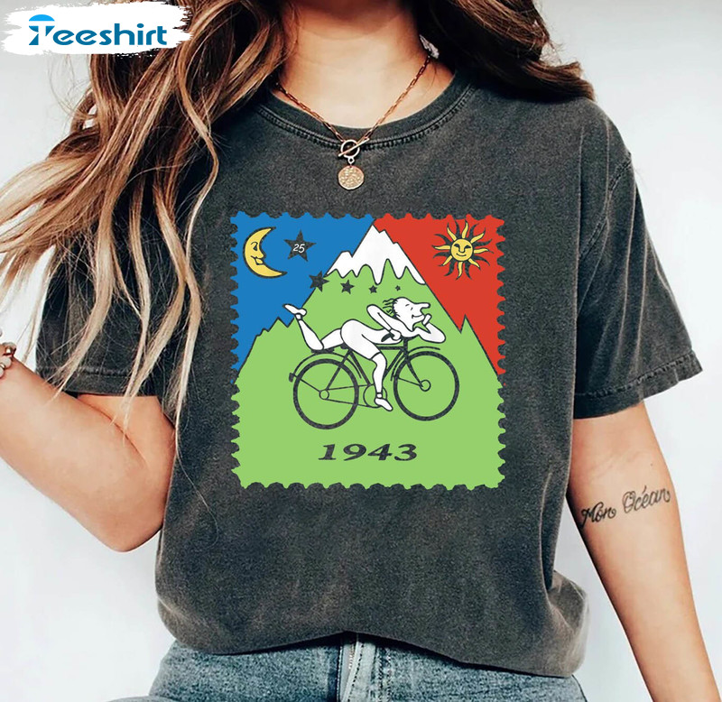 Bicycle Day 1943 Lsd Acid Hofmann Trip Shirt, Terence Mckenna Bicycle Unisex T-shirt Tee Tops