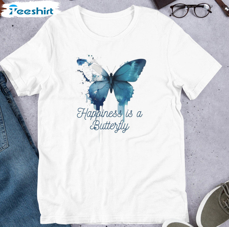 Happiness Is A Butterfly Shirt, Lana Del Rey Tour Long Sleeve Crewneck