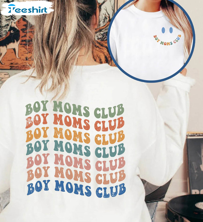 Boy Moms Club Funny Shirt, Mama Trendy Short Sleeve Unisex T-shirt