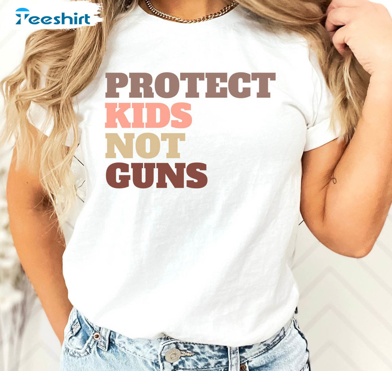 Protect Kids Not Guns Trendy Shirt, Ban Assault Weapons Gun Reform Sweater Long Sleeve