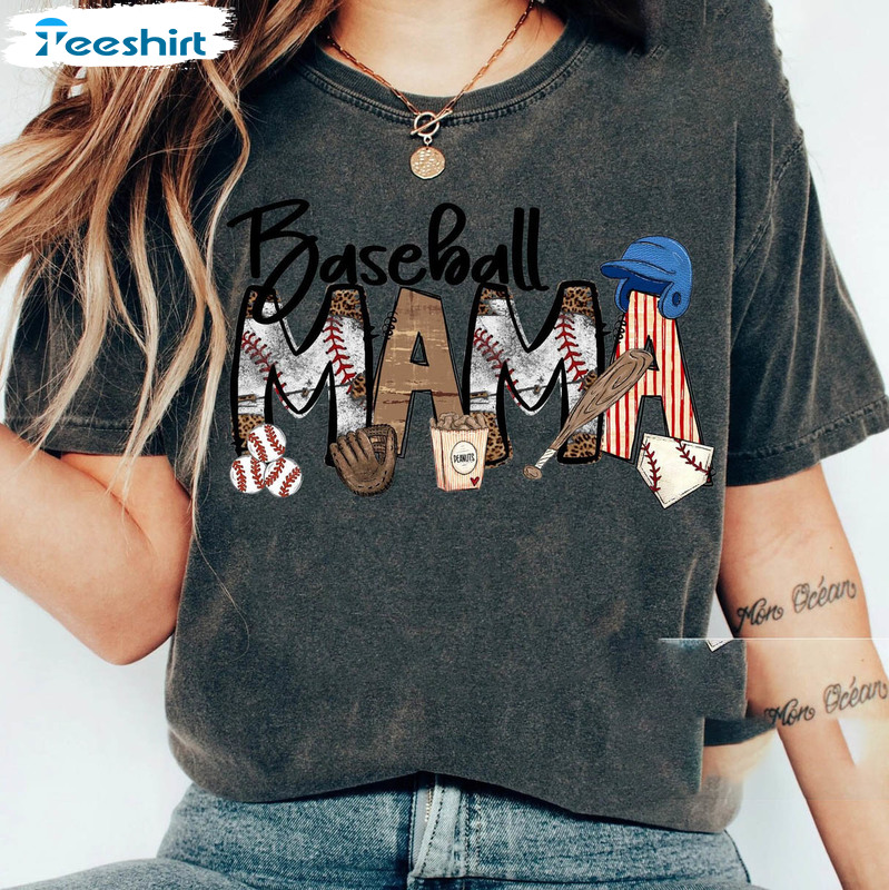 Baseball Mama Cute Shirt, Mothers Day Sweater Unisex T-shirt