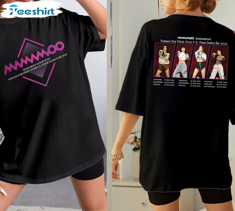 Mamamoo 2023 My Con Tour Shirt, Mamamoo Us Tour Unisex T-shirt Crewneck