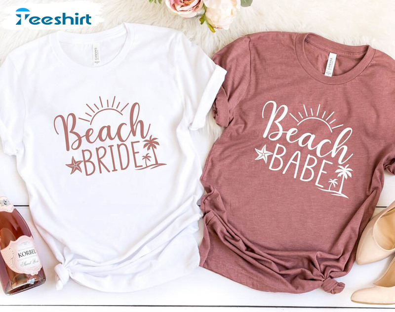 Beach Bachelorette Party Funny Shirt, Beach Babes Sweater Short Sleeve
