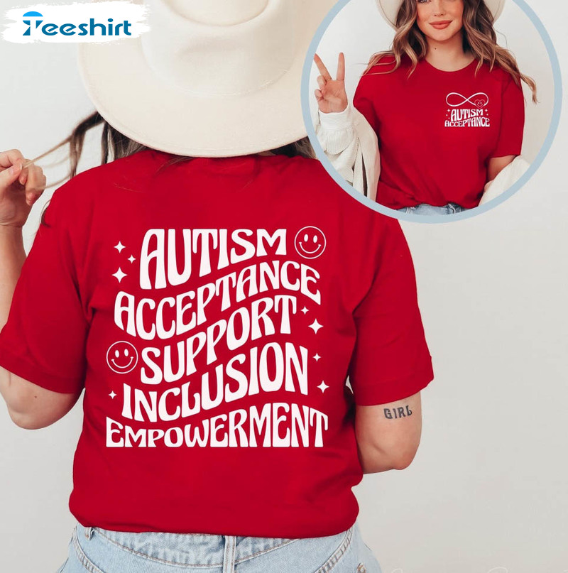 Autism Acceptance Month Shirt, Autism Mom Advocate Teacher Sweatshirt Short Sleeve