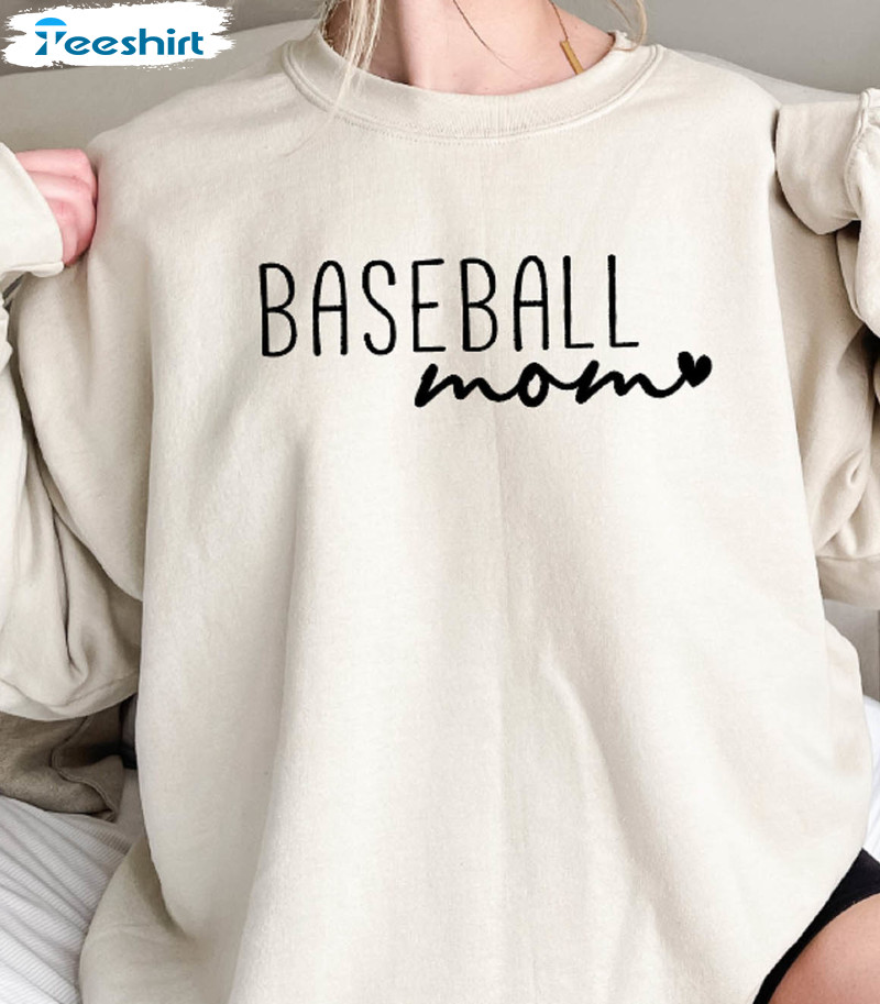 Baseball Mom Sweatshirt, Vintage Unisex Hoodie Crewneck