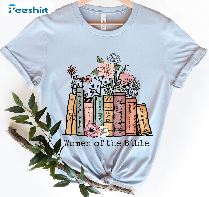 Christian Women Shirt, Bible Verse Book Lover Unisex T-shirt Crewneck