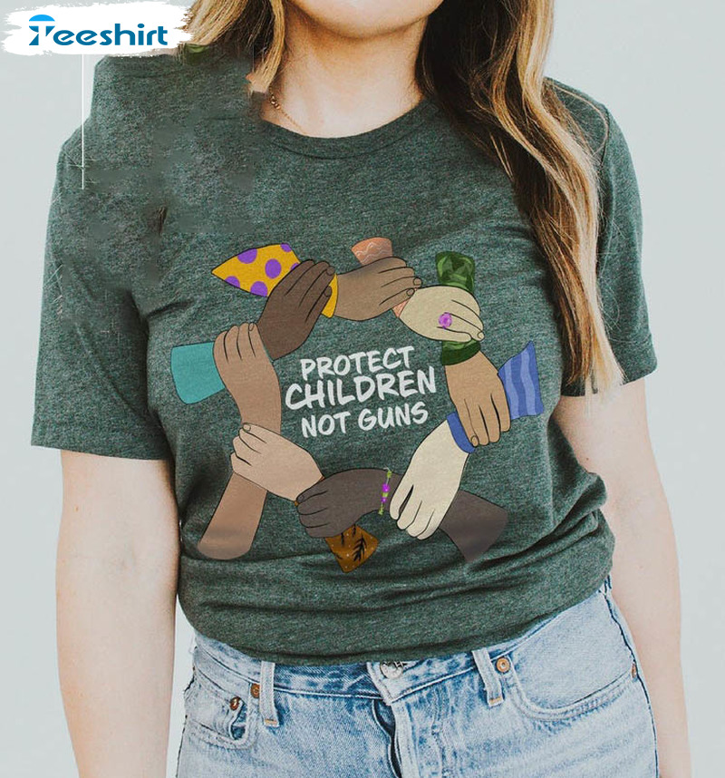 Protect Children Not Guns Shirt, End Gun Violence Long Sleeve Unisex T-shirt