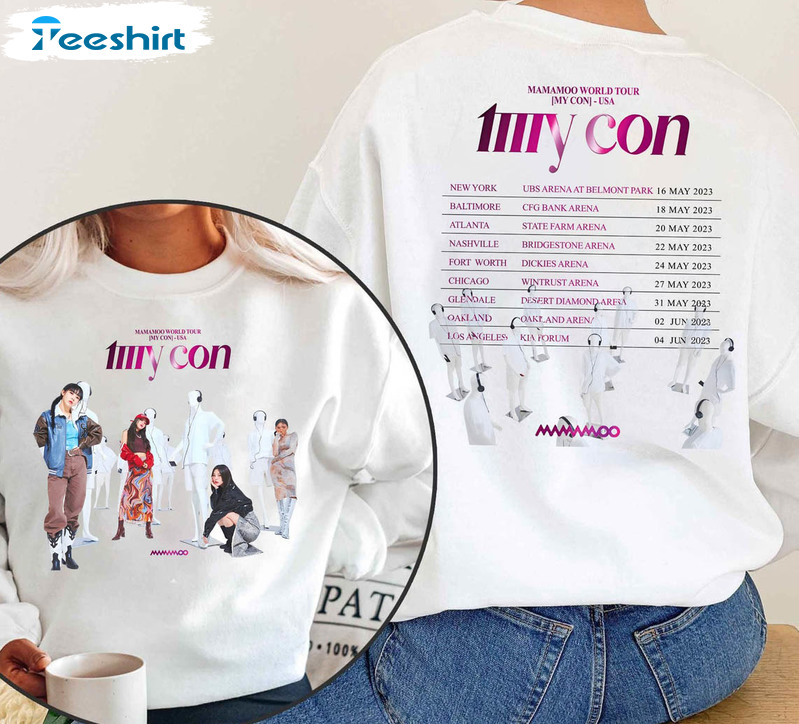 Mamamoo 2023 My Con Tour Shirt, Mamamoo Us Tour Long Sleeve Unisex T-shirt