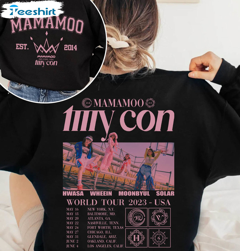 Mamamoo Tour 2023 Trendy Shirt, Kpop Tour Crewneck Sweatshirt
