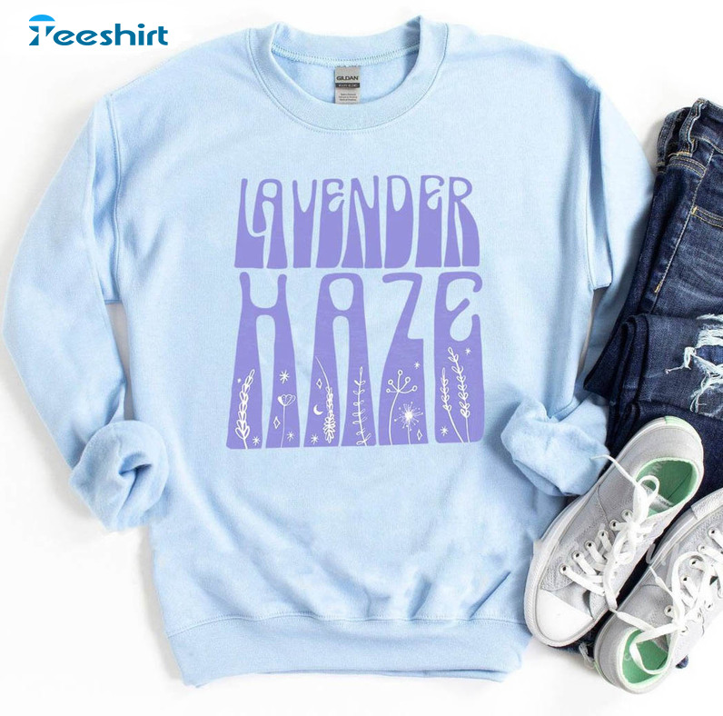 Lavender Haze Midnight Shirt, The Eras Tour Unisex Hoodie Long Sleeve