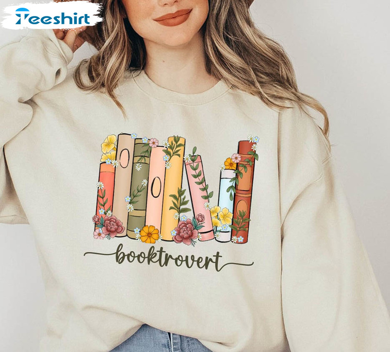 Booktrovert Sweatshirt, Bookworm Vintage Unisex T-shirt Unisex Hoodie