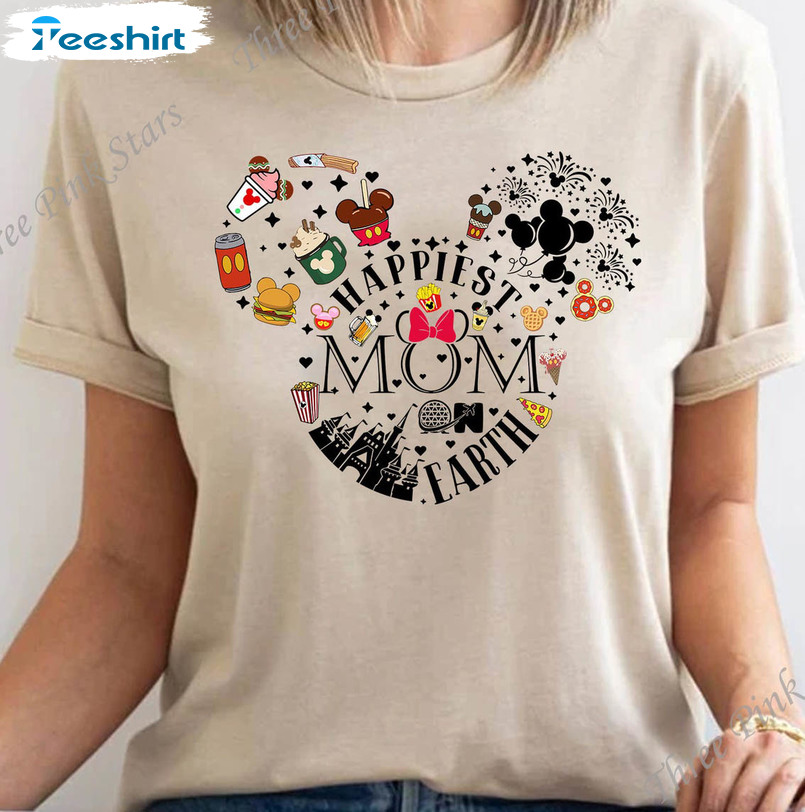 Happiest Mom On Earth Matching Cute Shirt, Magical Kingdom Unisex T-shirt Unisex Hoodie