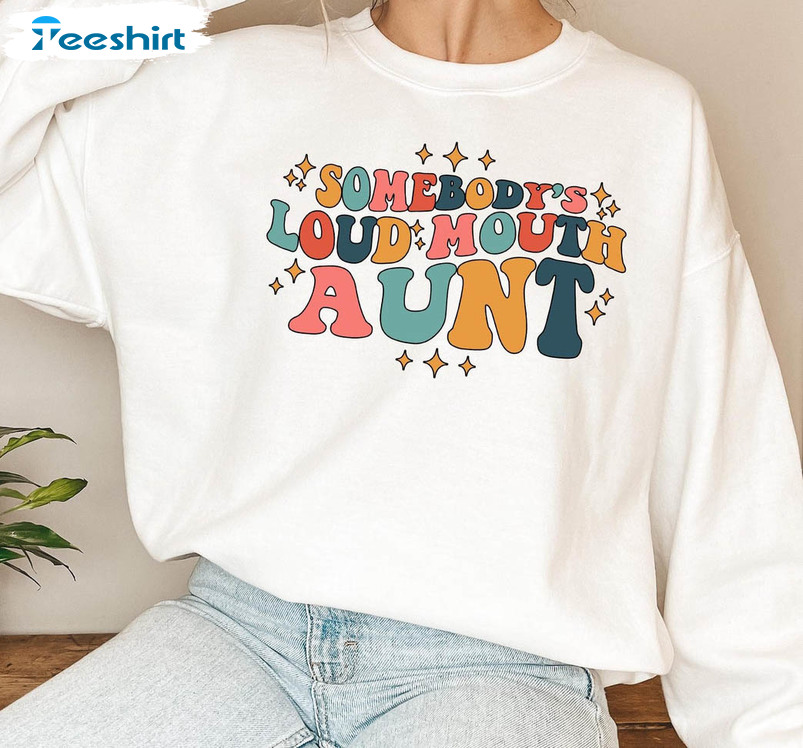 Somebody's Loud Mouth Baseball Mama Shirt, Mothers Day Unisex T-shirt Crewneck