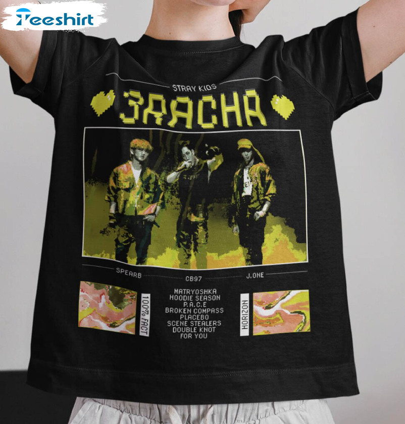 Stray Kids 3racha Black Kpop Shirt, Stray Kids Vintage Sweatshirt Unisex Hoodie