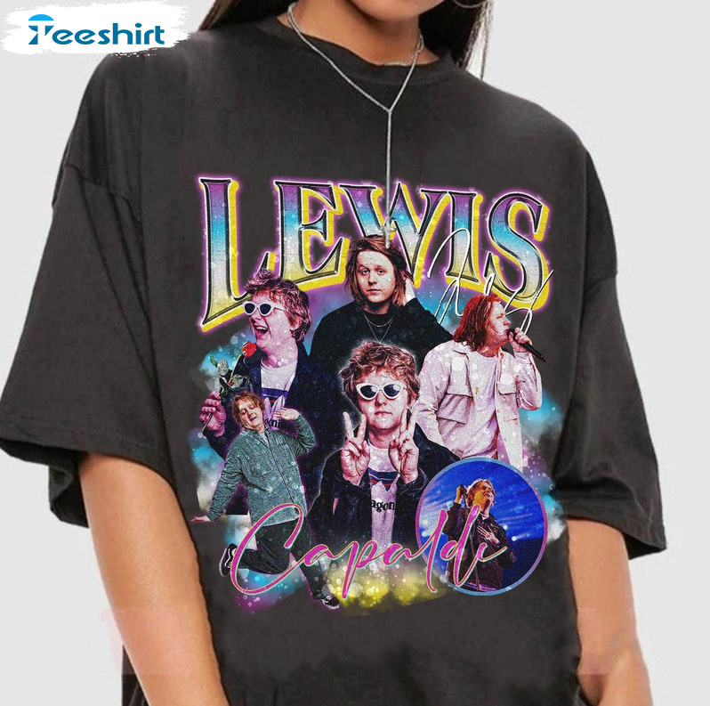 Vintage Lewis Capaldi Shirt, Retro Style Long Sleeve Unisex Hoodie