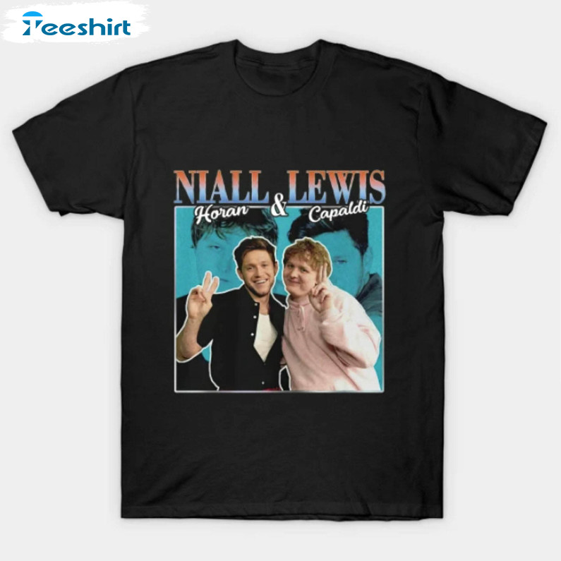 Lewis Capaldi And Niall Horan Shirt, Vintage Funny Sweater Crewneck