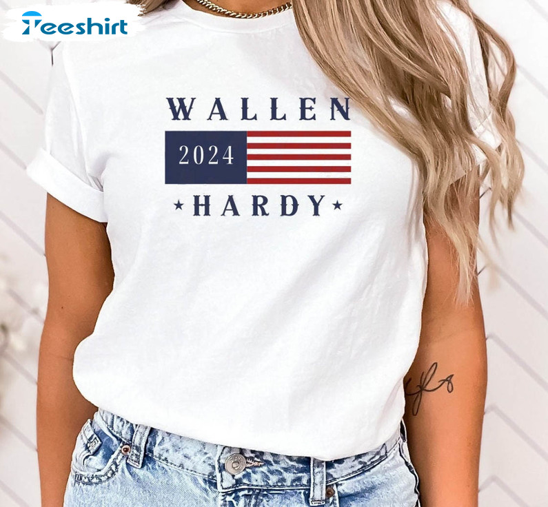 2024 Wallen Hardy American Shirt, Wallen And Hardy Long Sleeve Unisex T-shirt