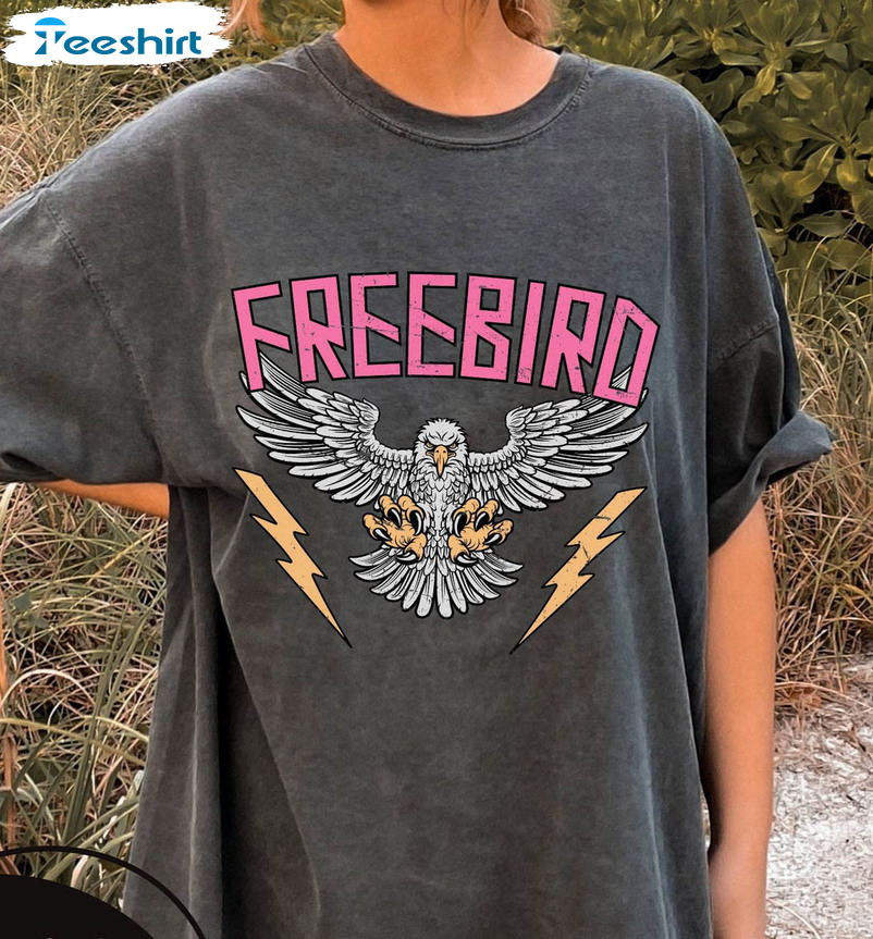 Free Bird Trendy Shirt, Eagle Thunderbird Short Sleeve Long Sleeve