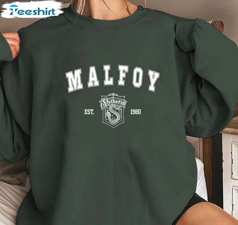 Malfoy Est 1980 Snake Logo Shirt, Wizard Unisex T-shirt Long Sleeve