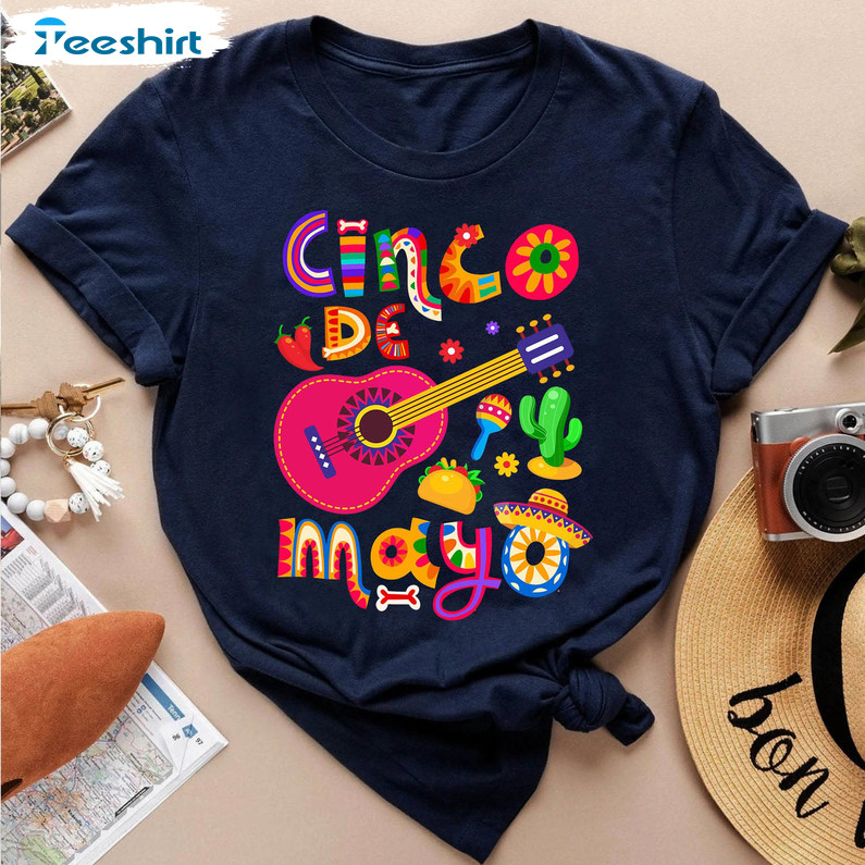 Cinco De Mayo Mexican Trendy Shirt, Happy Cinco De Mayo Long Sleeve Short Sleeve