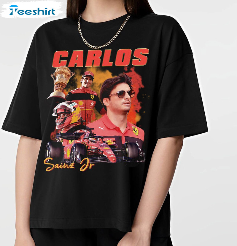 Carlos Sainz Jr Shirt, Charles Leclerc Scuderia Sweater Sweatshirt