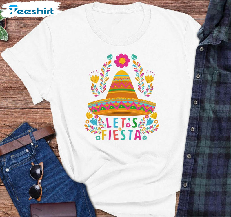 Cinco De Mayo Fiesta Trendy Shirt, Mexican Fiesta Party Unisex T-shirt Long Sleeve