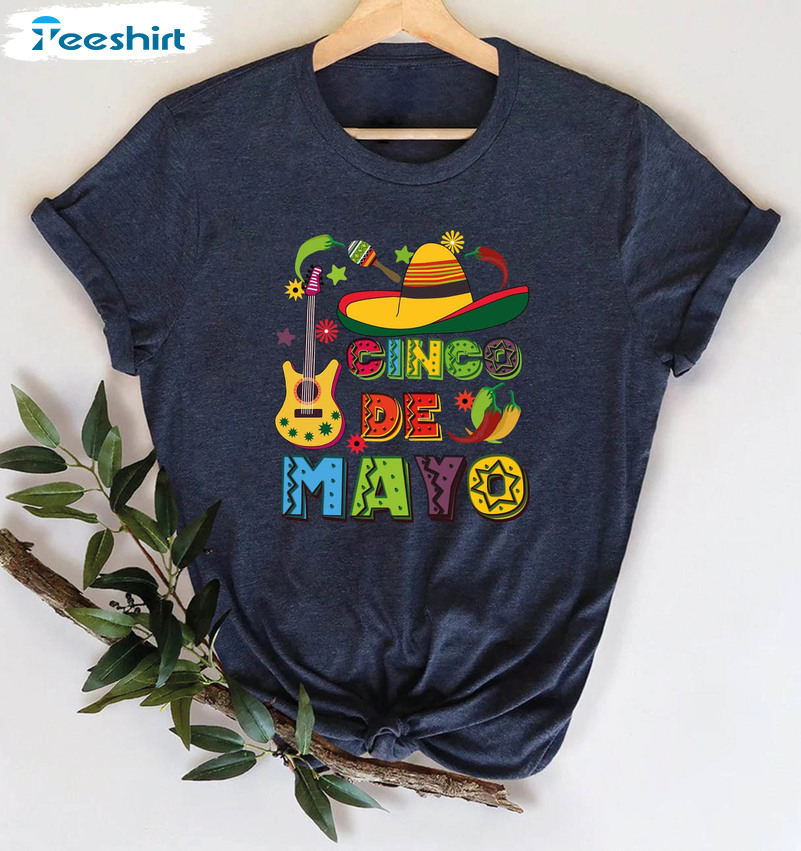 Cinco De Mayo Shirt, Mexican Fiesta Funny Short Sleeve Unisex T-shirt
