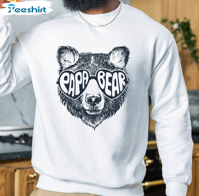 Papa Bear Sunglass Cute Shirt, Fathers Day Unisex T-shirt Unisex Hoodie