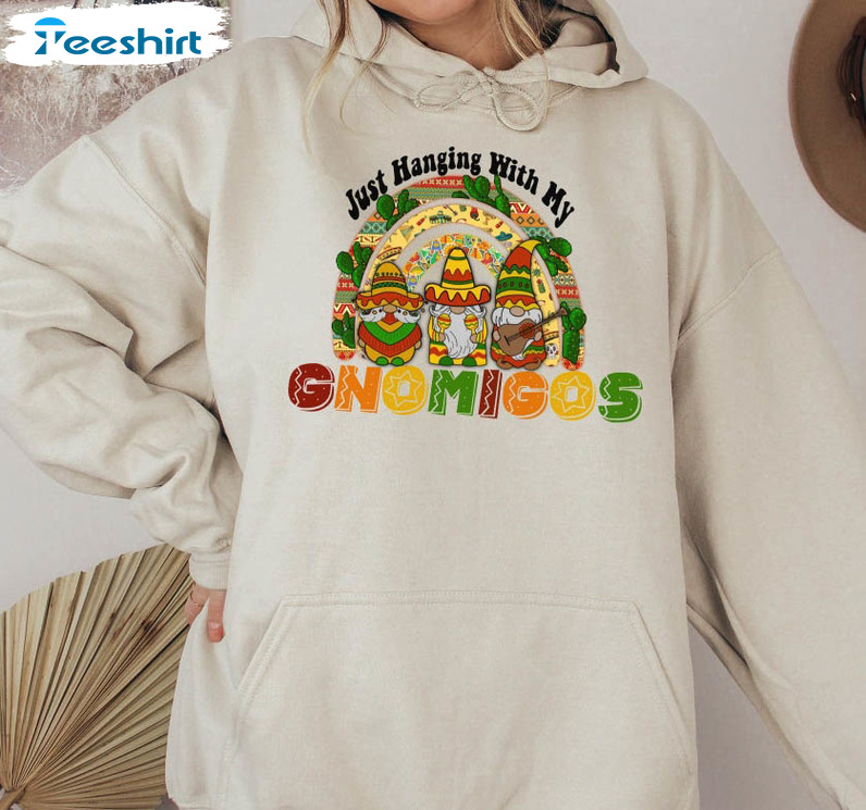 Hanging With My Gnomigos Cinco De Mayo Shirt, Mexican Festival Happy Unisex T-shirt Tee Tops