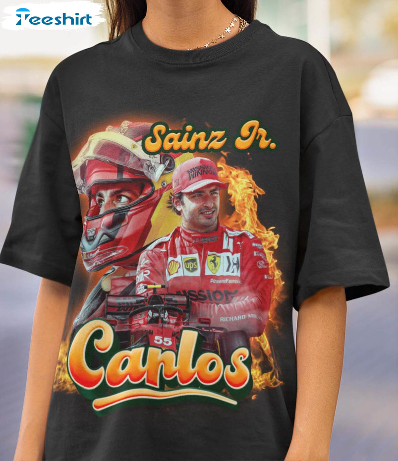 Carlos Sainz Jr Trendy Shirt, Driver Racing Championship Formula Racing Sweatshirt Crewneck