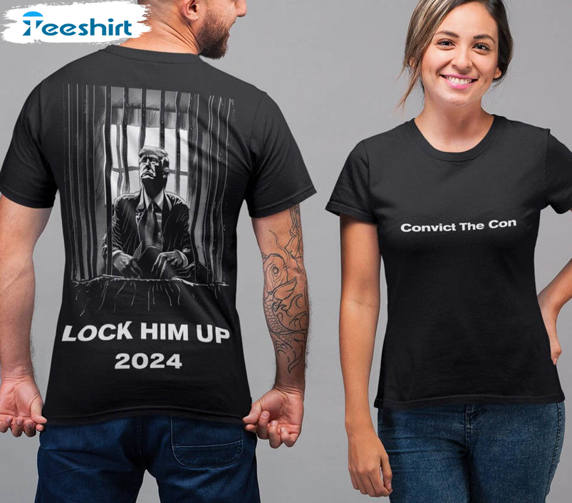 Lock Him Up Shirt, Trump Prison Short Sleeve Unisex T-shirt