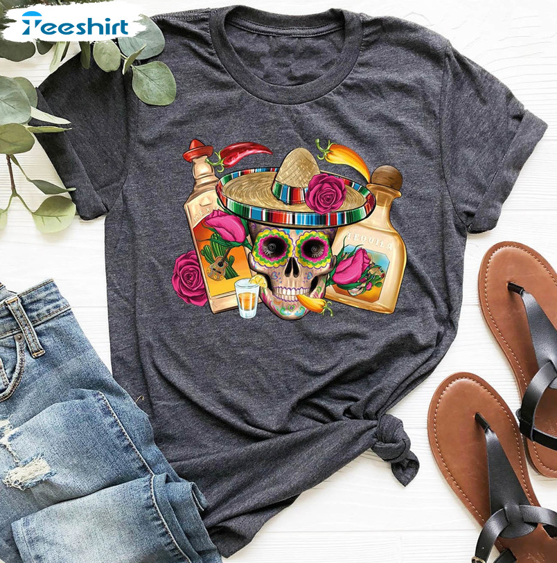 Funny Cinco De Mayo Shirt, Mexican Party Crewneck Unisex T-shirt