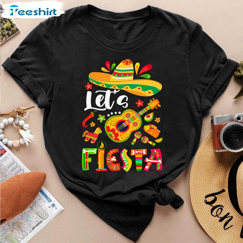 Let's Fiesta Trendy Shirt, Bachelorette Party Sweatshirt Crewneck