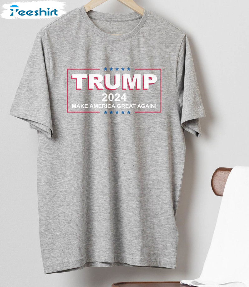 2024 Trump Shirt , Make America Great Again Long Sleeve Unisex Hoodie