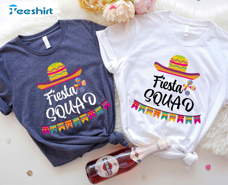 Mexican Honor Fiesta Squad Shirt, Cinco De Mayo Short Sleeve Unisex Hoodie