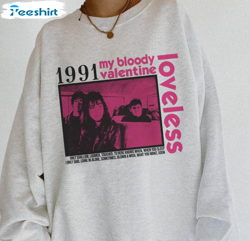 My Bloody Valentine Loveless Tracklist Shirt, Trendy Short Sleeve Sweatshirt