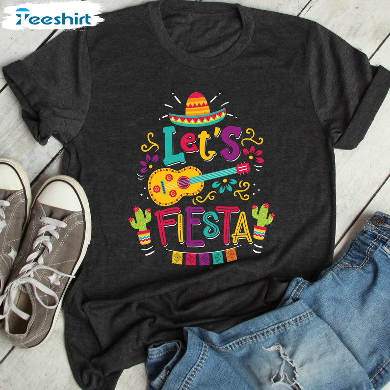 Let's Fiesta Trendy Shirt, Fiesta Bachelorette Margarita Crewneck Unisex Hoodie