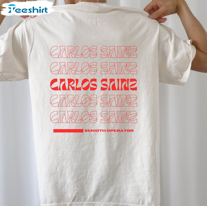 Carlos Sainz Trendy Shirt, Formula One Unisex T-shirt Short Sleeve