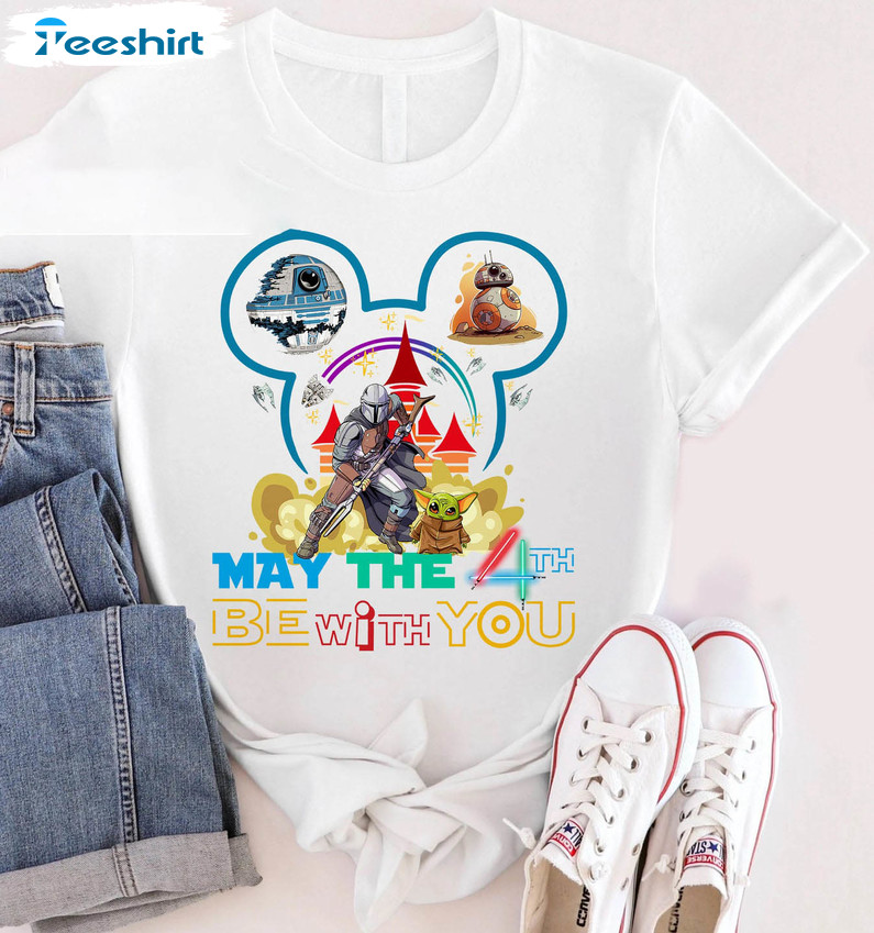 May The Fourth Be With You Cute Shirt, Galaxy Long Sleeve Short Sleeve