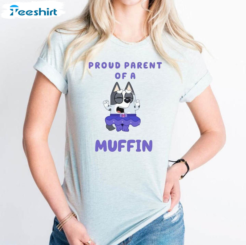 Proud Parent Of A Muffin Shirt, Funny Muffin Long Sleeve Unisex Hoodie