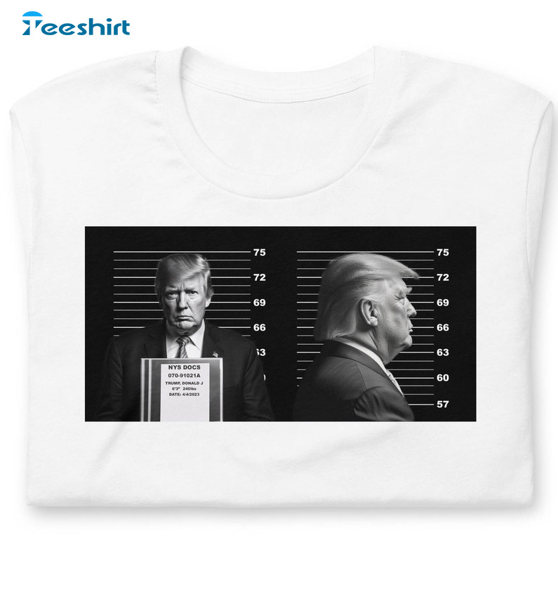 Donald Trump Indictment Trump Shirt, Trump Mugshot Crewneck Unisex Hoodie