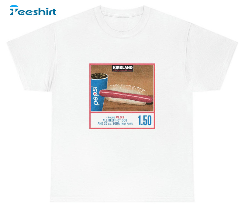 1.50 Costco Hot Dog & Soda Combo Shirt, Funny Crewneck Unisex Hoodie