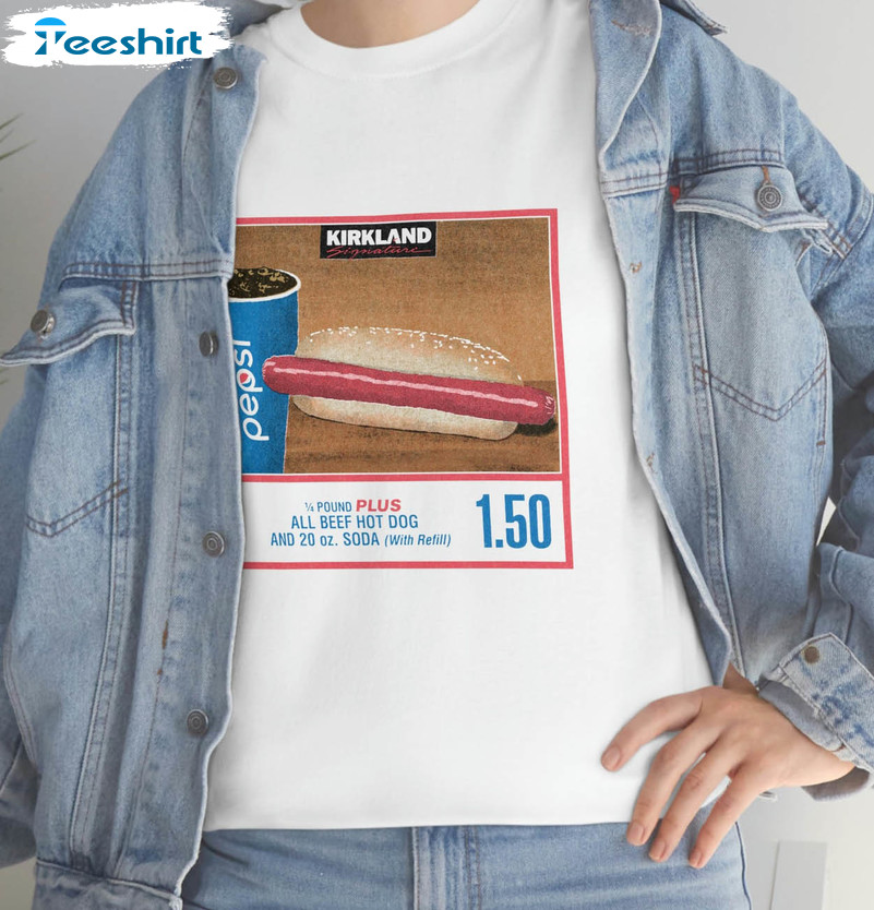 Keep Hot Dogs 1.50 Shirt, 1.50 Costco Hot Dog T-Shirt, Hot Dog Lover Gift  Shirt