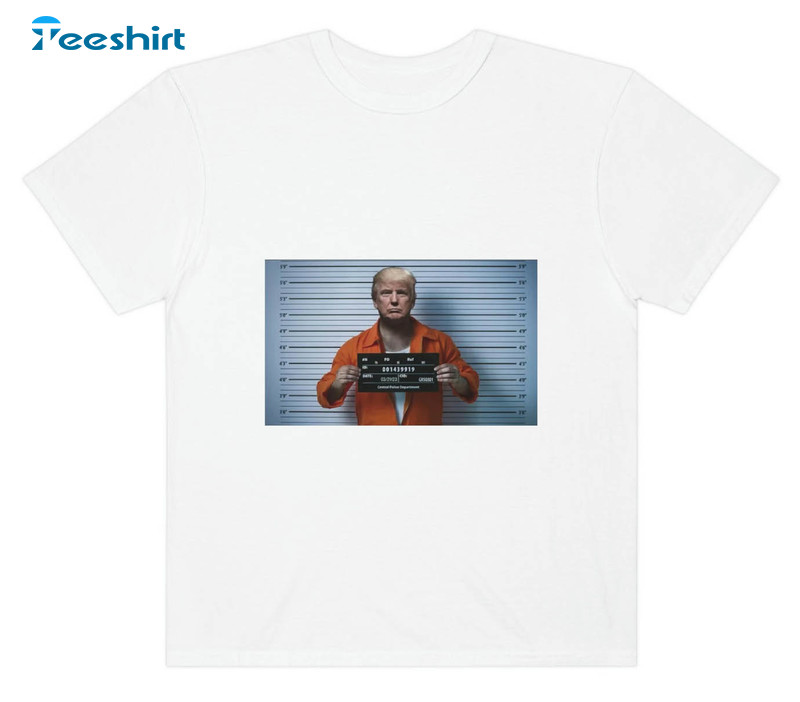 Trump Mugshot Shirt, Funny Short Sleeve Long Sleeve