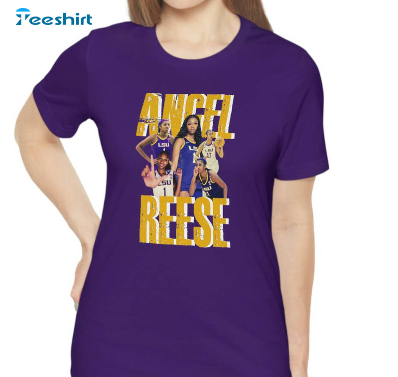 Angel Reese Vintage Shirt, Lsu Basketball Unisex T-shirt Short Sleeve