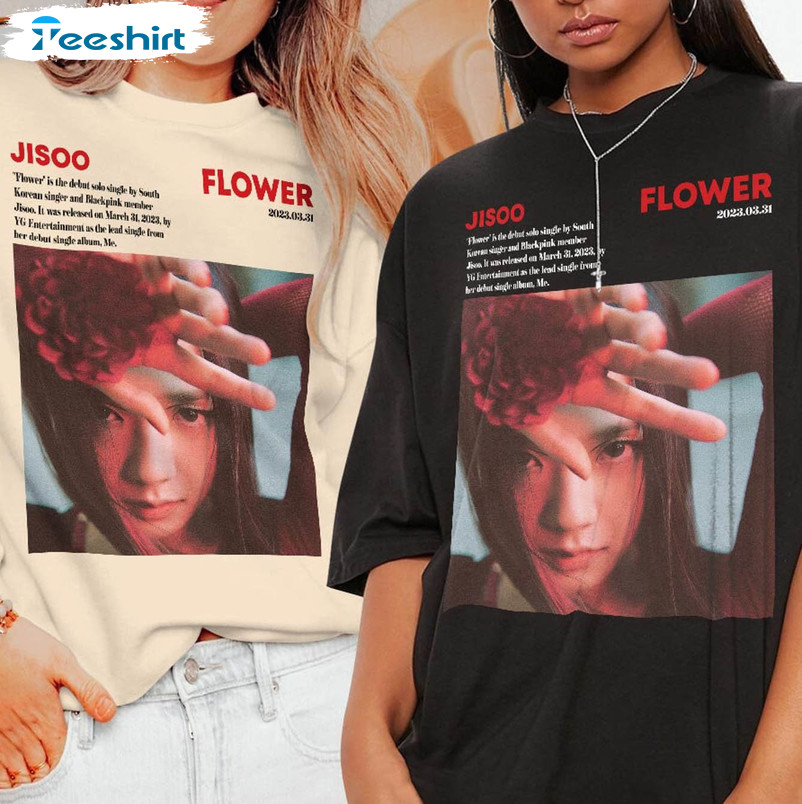 Jisoo Kpop Shirt , Me Flower Solo Album Long Sleeve Unisex T-shirt